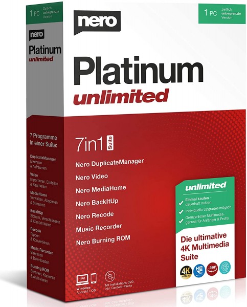 Nero Platinum 2023 Unlimited | für Windows