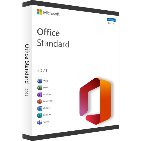 Microsoft Office 2021 Standard | für Windows 1 - 5 Geräte