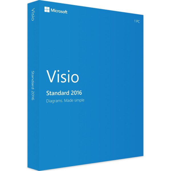 Microsoft Visio 2016 Standard | für Windows