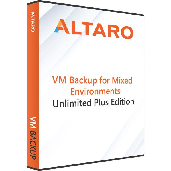 Altaro VM Backup for Mixed Environments (Hyper-V & VMware) - Unlimited Plus Edition